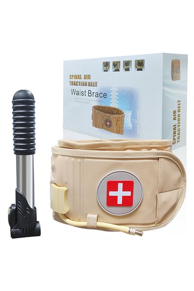 Choice beige Inflatable Waist Brace Waist Fixed Belt Traction Belt Suitable for Male and Female Adult Lumba
