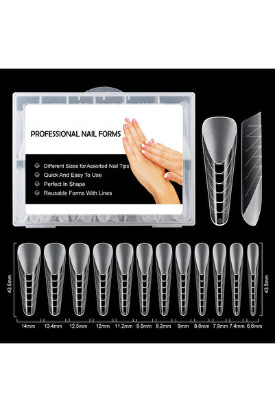 Choice TP-TI10S TP 120 قطعة/صندوق أظافر مطفية بأشكال مزدوجة لجل الأشعة فوق ال...