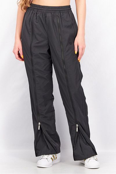 adidas Women Regular Fit Zip Open Hem Pants, Black