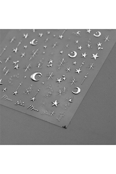 NAILFYOU 1 قطعة to3002Y 1 قطعة 5D ملصقات أظافر برونزية على شكل نجمة وقمر فاخر...