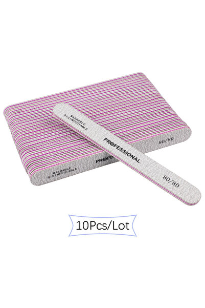 Choice 10 قطع 80-80 حصى 5 قطع/10 قطع مستقيمة مبرد أظافر احترافي 100/180 مجموع...