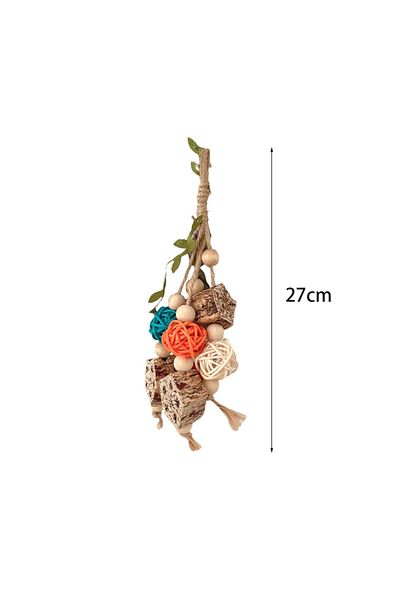 Kesoto Takraw Ball Parrot Supplies Cage Bite Training Perch Tearing Toy String Bird Chewing Toy for Parakee