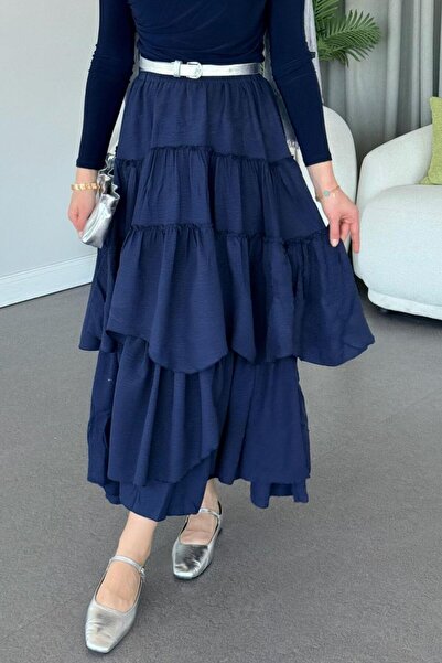 Şulemoda Giyim Fusta Sara bleumarin