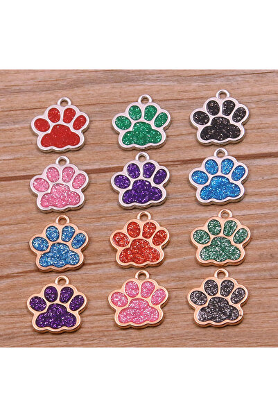 Choice Mix-2 Color 10Pcs 16*17mm 6Color Alloy Metal Rhodium Drop Oil Dog Cat ...