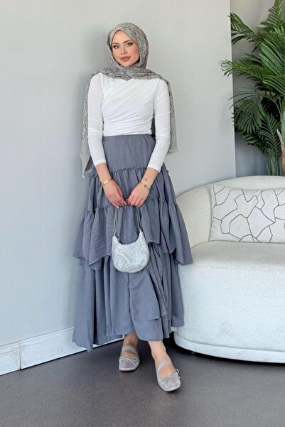 Şulemoda Giyim Γκρι φούστα Sara