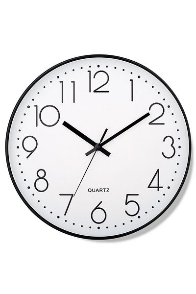 Choice G1233B 8 Inch Mute Wall Clock Simple Digital Wall Clock Home Decorations Cubic Digital Clock Quartz