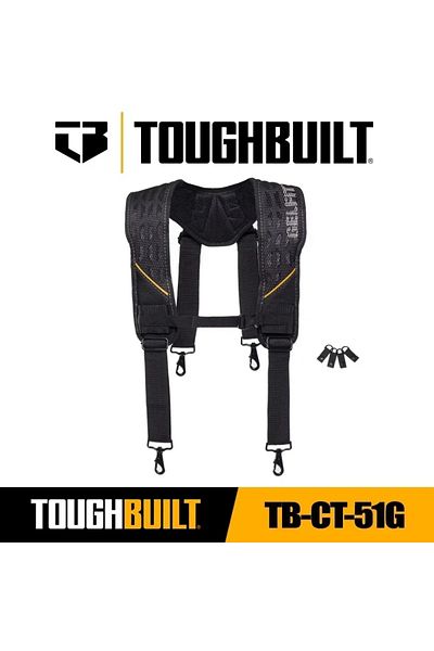 Choice حزام أدوات خارجي TB-CT-51G TOUGHBUILT، حزام مريح ومتين للاستخدام الخارجي، مزود ببطانة كتف من الفوم