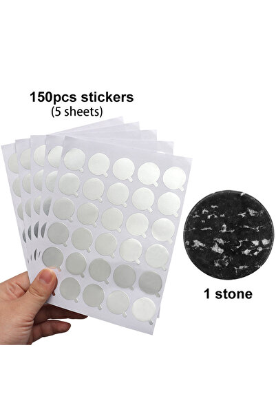 choice2 150 ملصقًا، حجر واحد، 150 قطعة من وسادات غراء من رقائق القصدير، ملصقات تمديد الرموش، حامل غراء، ورق منصة نقالة، حجم كبير