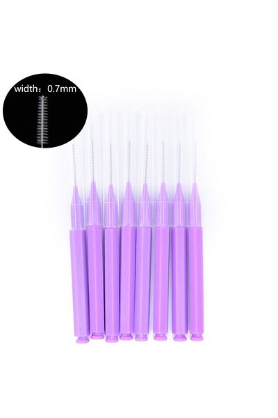 Cxbfg 20Pcs Purple 20Pcs Mini Eyebrow Brush Brow Perm Brush Disposable Brow Lifting Brushes Bendable Micro