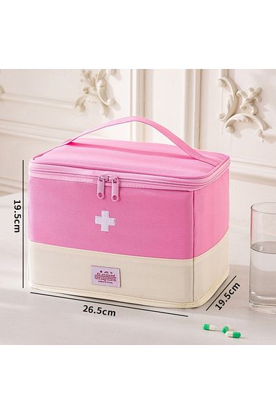 Choice Pink Xl Portable Home Medical Kit Outdoor First Aid Kit Medicine Storage Bag Sealed Waterproof Envir
