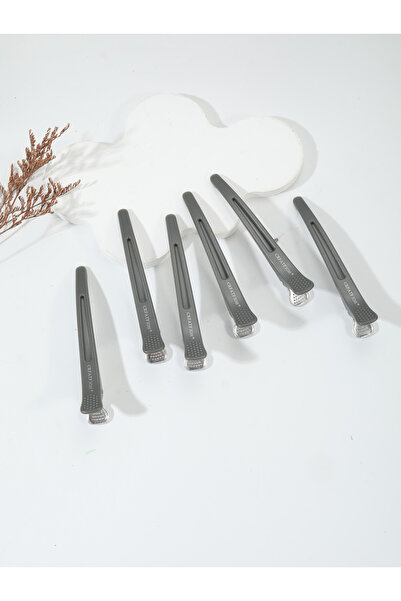 Choice MeiFaWHJ-grey 6 pieces/set of non bent hair clips hair clippers crocodile hair clips hair salon styl