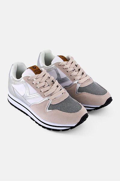Victoria Kids Girl Lace Up Casual Shoes, Multicolor
