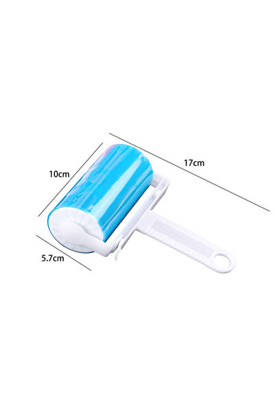 Choice1 أزرق بدون غطاء قطعة واحدة قابلة للغسل في الملابس بكرة لاصقة للشعر قاب...