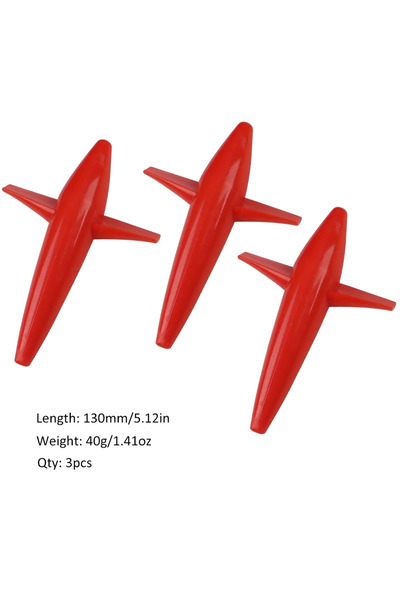 Choice 130 مم 40 جرام 3 قطع حمراء 3 قطع على شكل طائر 5 بوصات 40 جرام طُعم صيد...