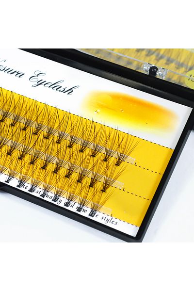 Choice 13mm 0.10mm D 60 Bundle 10D Natural Soft Mink Eyelash Individual Grafting Eyelashes Extension Russia