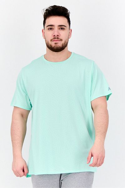 New Balance Men Sportswear Fit Short Sleeves Training T-Shirt, Green