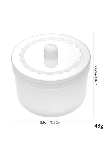 Choice white Nail Drill Bits Disinfection Box Double Layer Filtration Cleaning Box Manicure Storage Case Na