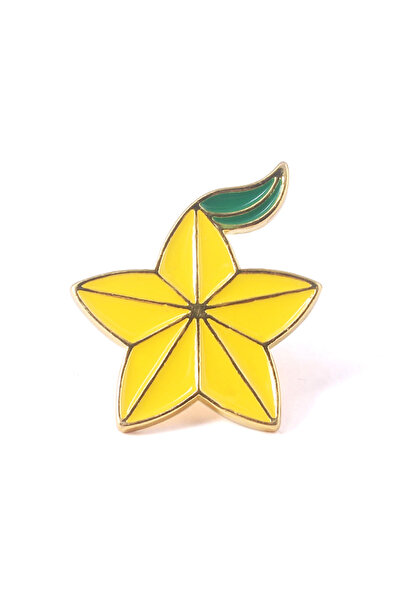 Choice X223 Game Kingdom Hearts Brooches Pins Yellow Enamel Paopu Fruit Key o...
