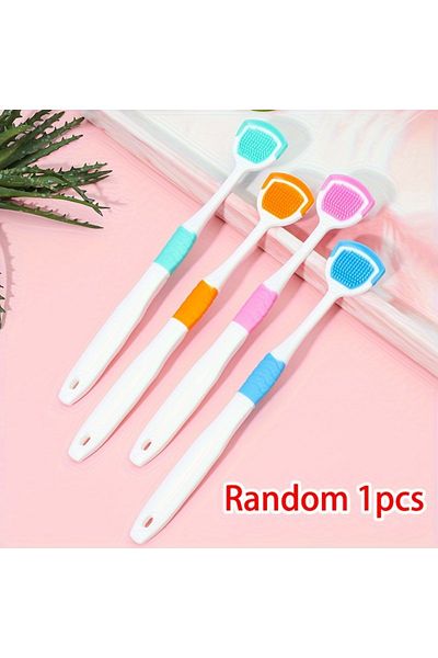 Choice Option 1 Random 1pcs Hygieneprocleantongue Coating Scraper - Fresh Breath，promote Oral Health，gentle