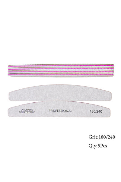 Choice 5 قطع من ملفات الأظافر بحجم 180-240 حبيبة، 5/10 قطع من مجموعة ملفات ال...