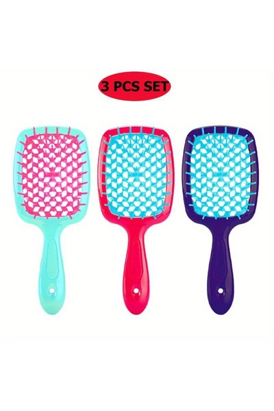 Choice مجموعة من 3 قطع - مقبض بلاستيكي ABS D لأدوات تصفيف الشعر بدرجة صالونات...