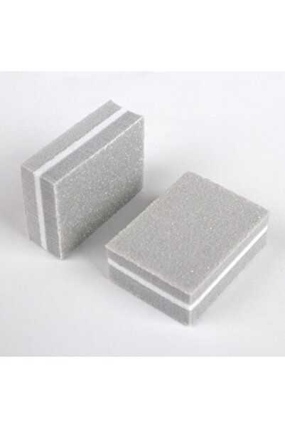 Choice مبرد أظافر صغير رمادي فاتح 100 قطعة، 100/180، إسفنجة تلميع أظافر للاست...