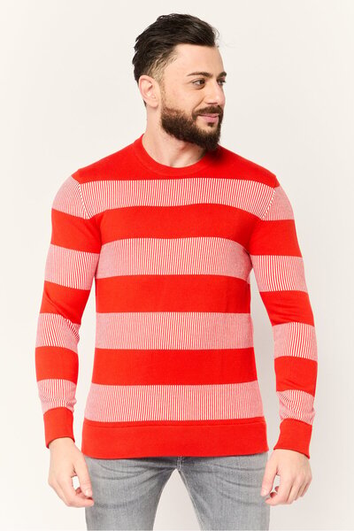 Esprit Men Crew Neck Knitted Long Sleeves Sweatshirt, Multicolor