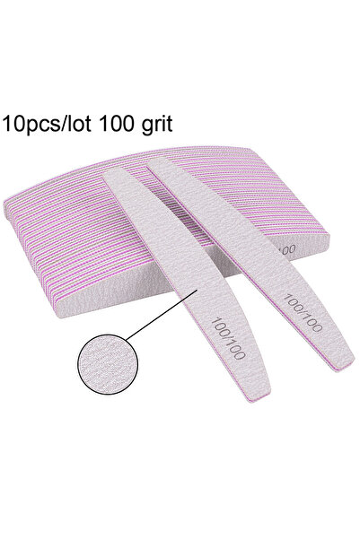 Choice 10 قطع 100 حبيبات 5/10 قطع مبرد أظافر احترافي 100/180 ورق صنفرة مبرد أ...