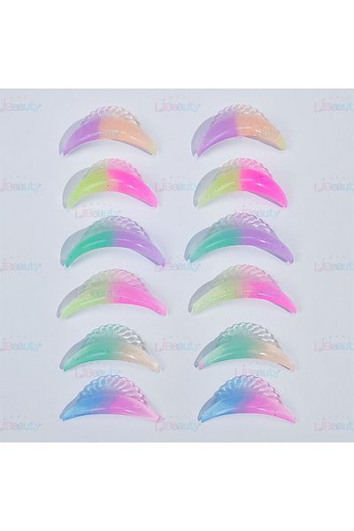 Choice 6-Mixed-Color Libeauty Glue Free Silicone Eyelash Perm Pad Sticky Lash Lift Shield Lifting Eyelash C