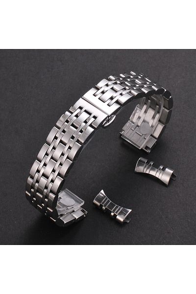 Choice 21mm Silver 16/18/19/20/21/22/24mm Solid Stainless Steel Watch Band for TISSOT Butterfly Buckle 304L