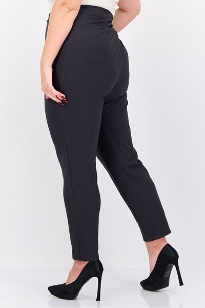 Eileen Fisher Women Plus Size Solid Taper Pants, Grey