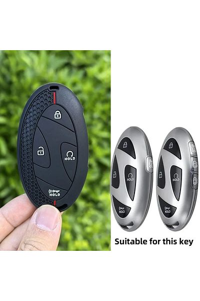 Choice Red Line Shell Fob Holder for New Kona SX2 For Hyundai IONIQ 6 New Grand Prix GN7 Silicone Car Key C