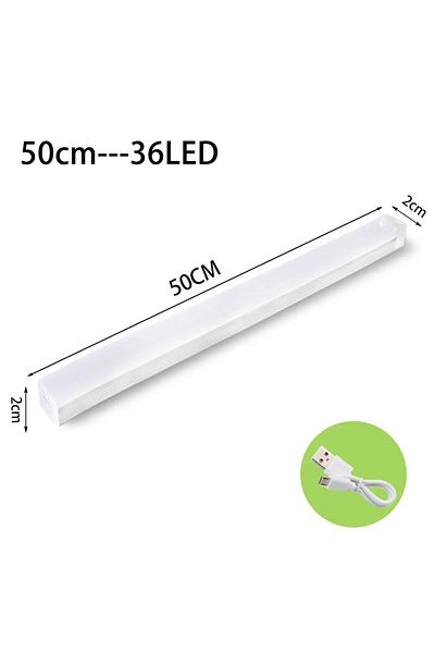 Choice 50CM Cold White LED Motion Sensor Light Wireless LED Night Light Type C Rechargeable Light Cabinet W