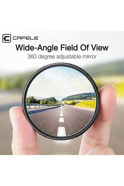 Choice 2pcs Car Rearview Mirror HD Blind Spot Mirrors 360-Degree Wide Angle Car Round Convex Mirror Adju...