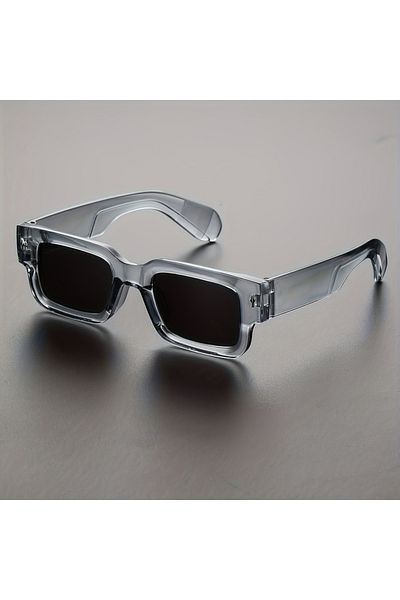 Choice Grey Rectangular Fashionable Glasses Suitable for Climbing Fishing Leisure Sports Decorative Outdoor
