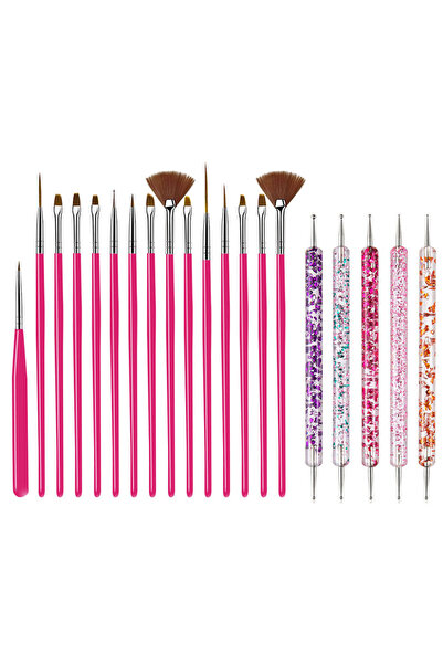 Choice1 08 5/20Pcs Nail Art Brush Design Tip Painting Drawing Carving Dotting...