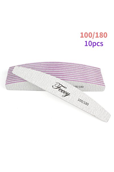 Choice NF02-100180-10PCS 10 قطع/مجموعة مبرد أظافر مزدوج الجوانب بحبيبات 80/10...