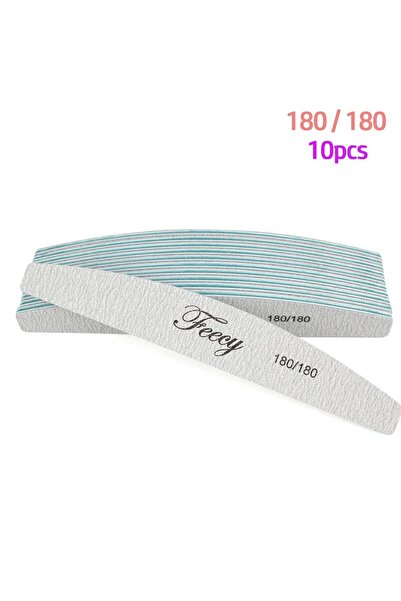 Choice NF02-180Grit-10PCS 10 قطع/مجموعة مبرد أظافر مزدوج الجوانب بحبيبات 80/1...