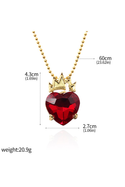 Choice قلادة من فيلم أحفاد إيفي فيرست N01050-01 قلادة على شكل تاج على شكل قلب...