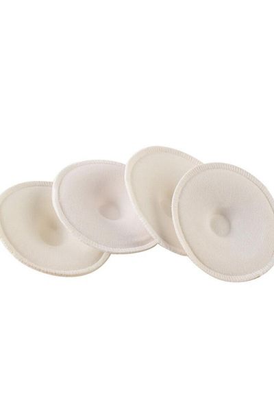 Choice WHITE 4pcs/bag White Soft Absorbent Cotton Washable Reusable Breastfeeding Breast Nursing Pads Whole