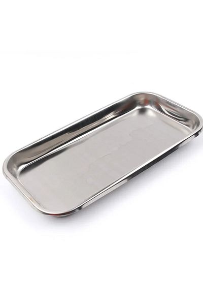 Choice Silver 1PC Stainless Steel Nail Art Equipment Plate Cosmetic Storage Tray Surgical Dental Tray Home