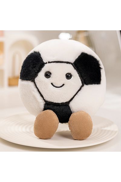 Choice about 10-14CM football black white Adorable Basketball Football Tennis Baseball Billiards Plush Toys