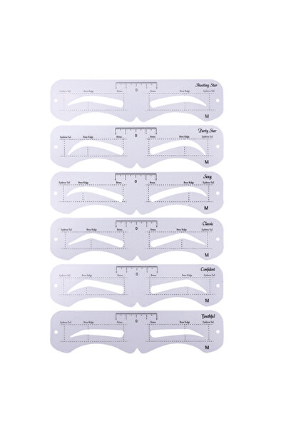 Choice M The New Fixed PVC Eyebrow Shaper Template Can Be Reused With High-quality Stickers For Elegant Ey.