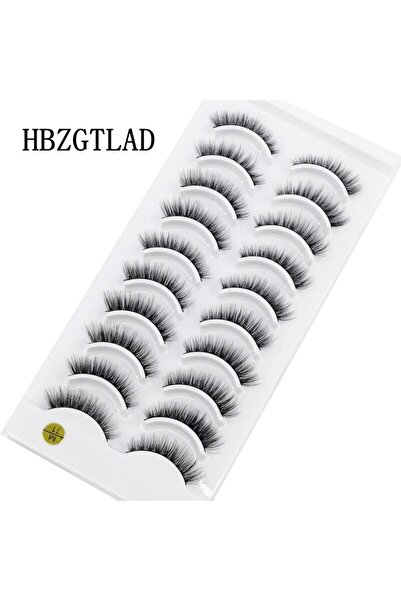 Choice 10 أزواج من رموش M-11 الجديدة، 10 أزواج من رموش المكياج الناعمة والرقيقة ثلاثية الأبعاد المصنوعة من فرو المنك الصناعي، مصنوعة يدويًا بشكل طبيعي