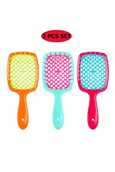 Choice مجموعة من 3 قطع - أدوات تصفيف شعر بمقبض بلاستيكي ABS من الدرجة الصالون...