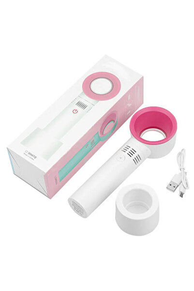 Choice1 مجفف الرموش الصناعية بمنفذ USB أبيض، مروحة بدون شفرات، استهلاك الكهرباء، الطقس