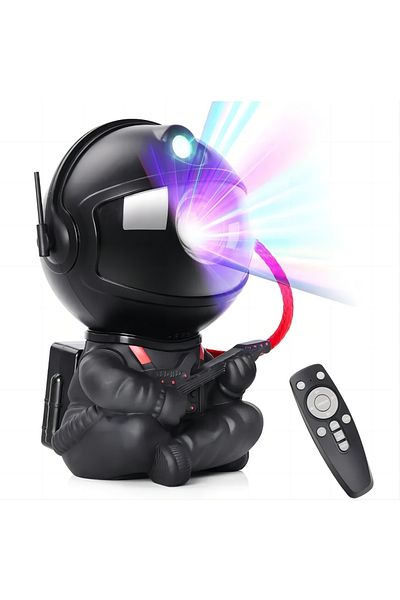 Choice Black Guitar Astronaut Starry Sky Stars Projection Light Galaxy LED Light Spaceman Laser Nebula Wate