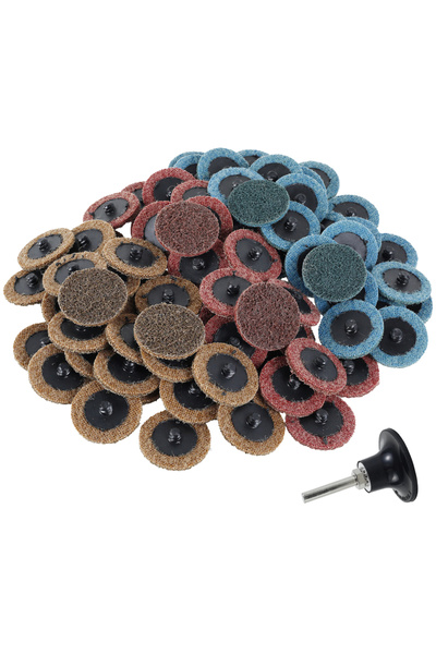 Choice color 90Pcs Nylon Sanding Discs Set 2inch Quick Change Die Grinder Sanding Wheel with 1/4inch Holder