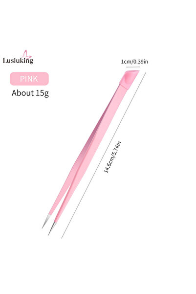 Choice ملقط مزدوج الرأس وردي اللون، ملقط متعدد الاستخدامات، رأس ضغط من السيلي...