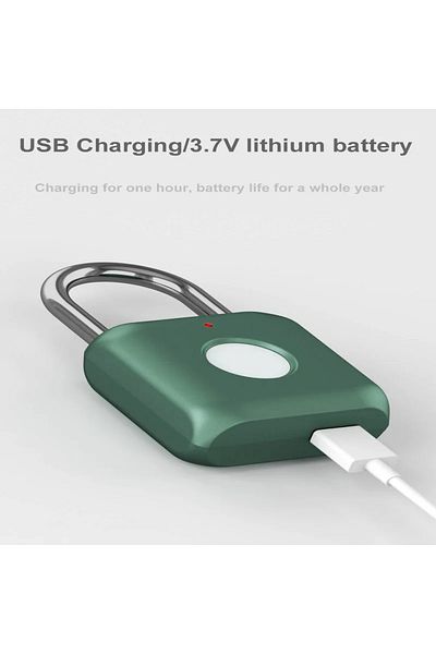 Choice Gold Mini Lock Fingerprint Smart Padlock Quick Unlock Keyless Usb Rechargeable Door Usb Keyless Fing